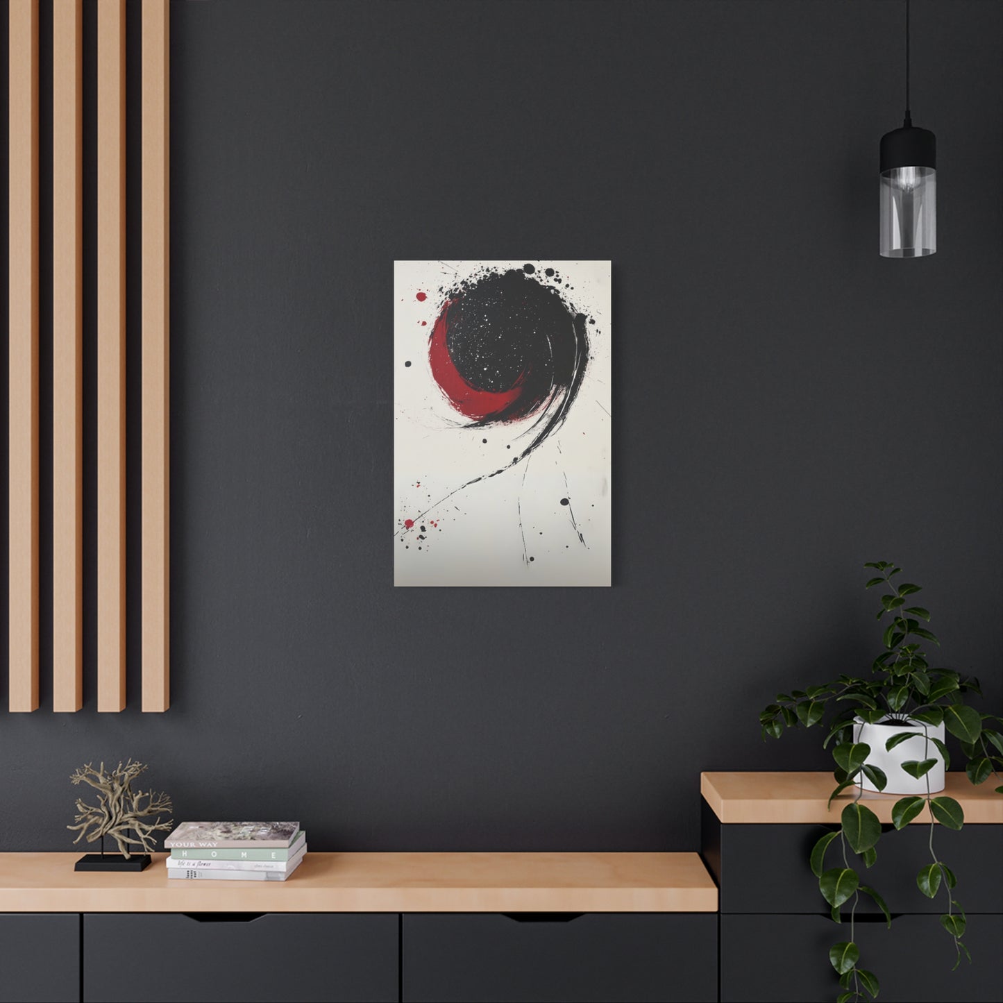 DUO MODERN "Abstract Red & Black Wall Art" - DUO Modern