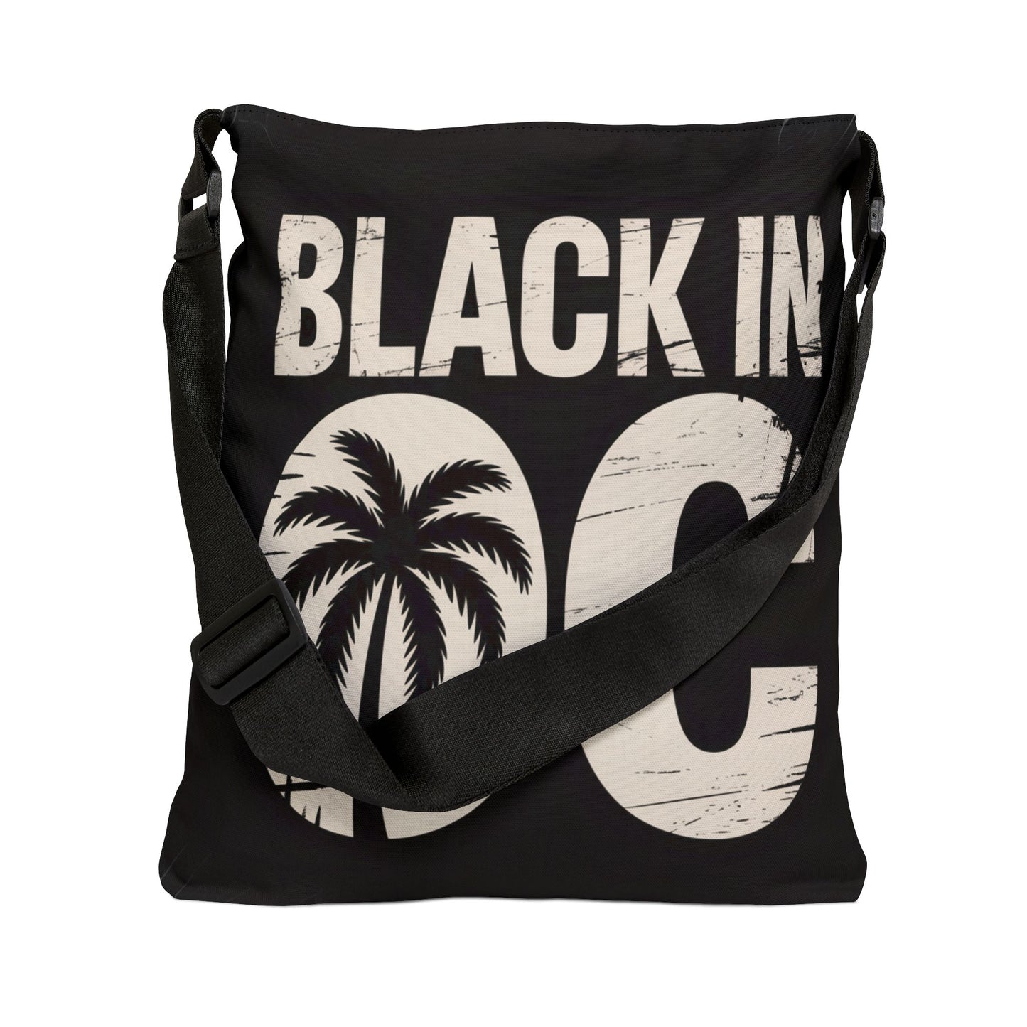 DUO MODERN “Black in OC” Adjustable Tote Bag