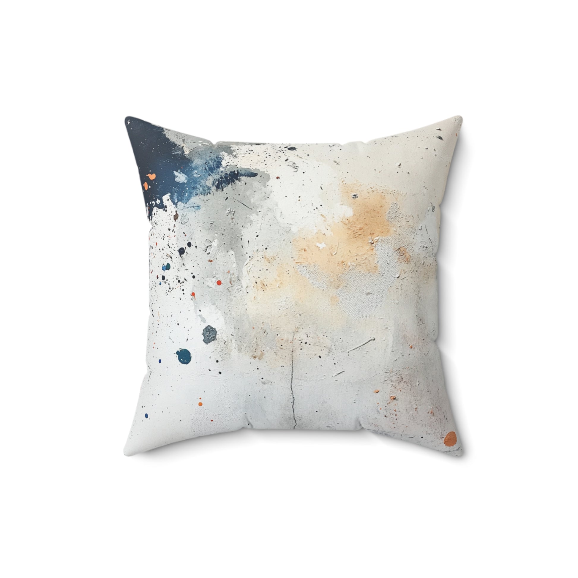 DUO MODERN "Abstract Paint Splatter" Spun Polyester Square Pillow - DUO Modern