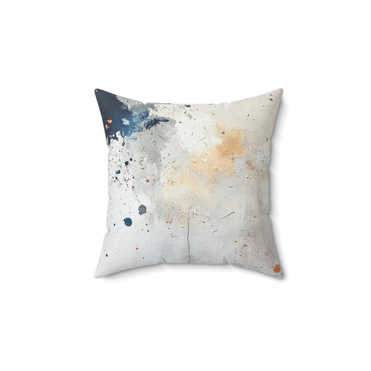 DUO MODERN "Abstract Paint Splatter" Spun Polyester Square Pillow - DUO Modern