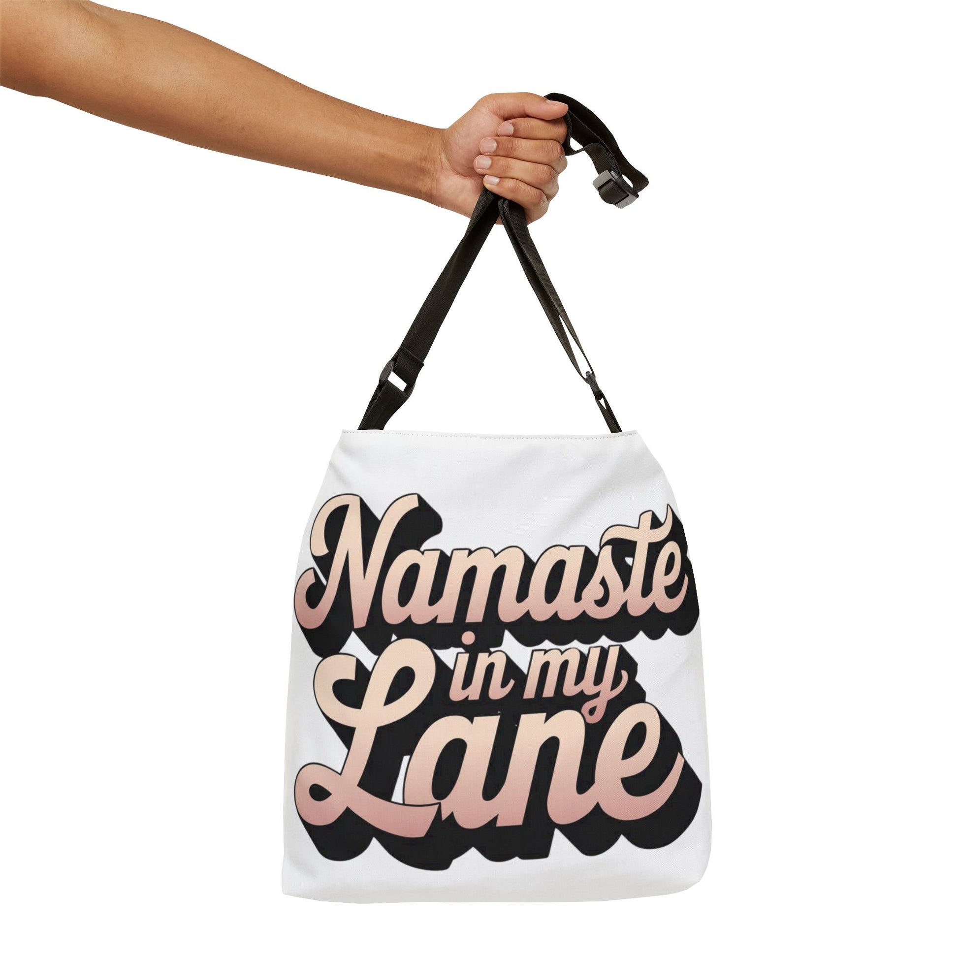 DUO MODERN – “Namaste in My Lane” Adjustable Tote Bag - DUO Modern