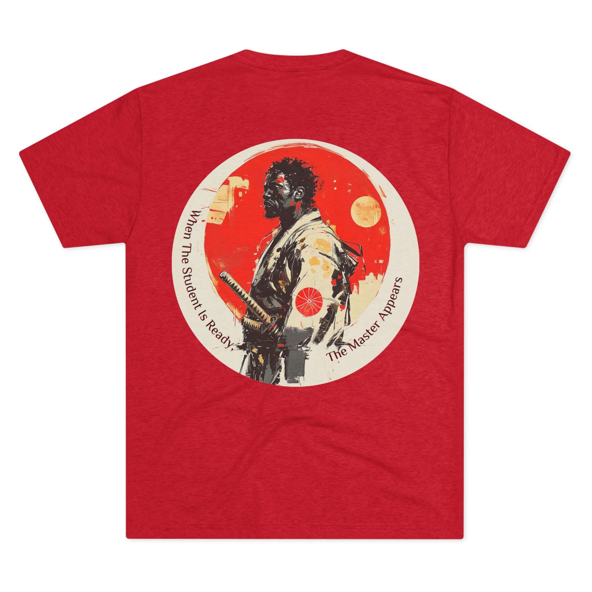 DUO MODERN "Black Samurai - Master" Unisex Tri-Blend Crew Tee