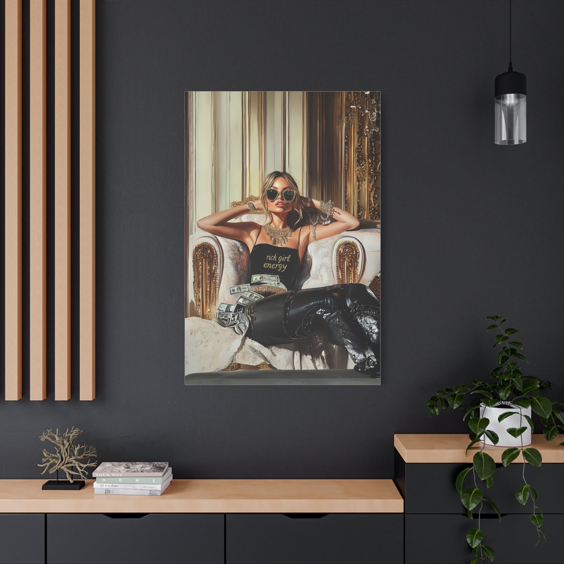 DUO MODERN "Rich Girl Energy" Matte Canvas