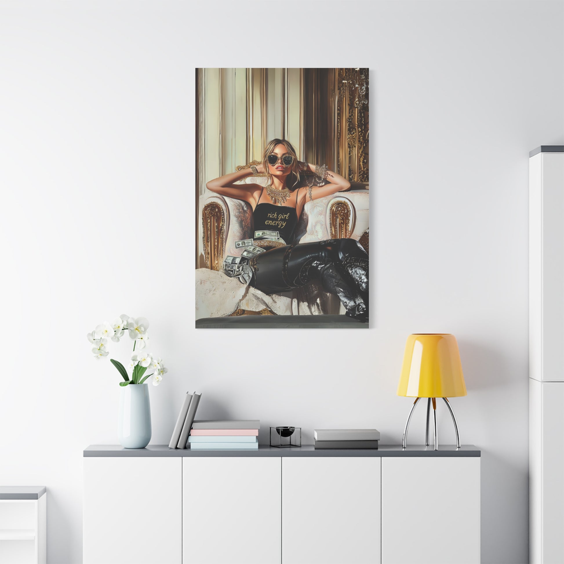 DUO MODERN "Rich Girl Energy" Matte Canvas
