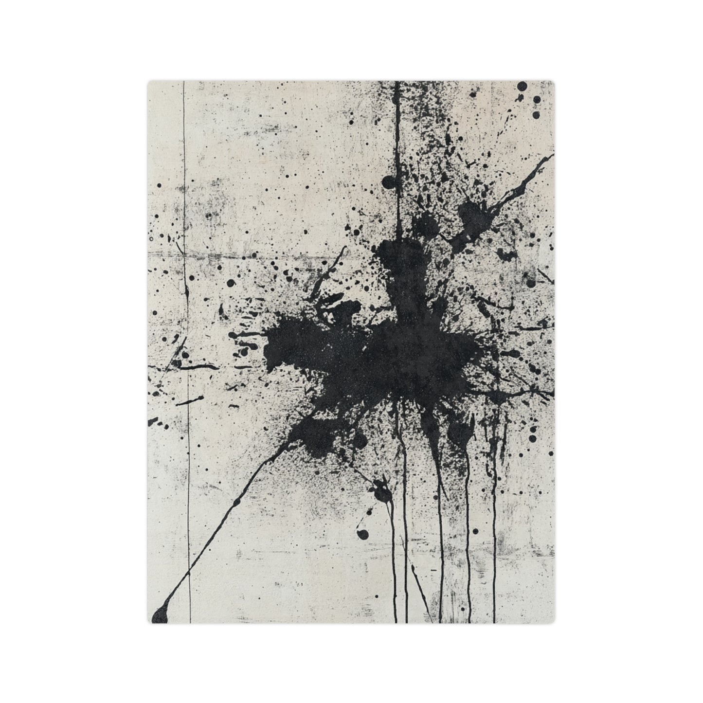DUO MODERN "Noir Splash" Velveteen Microfiber Blanket - DUO Modern