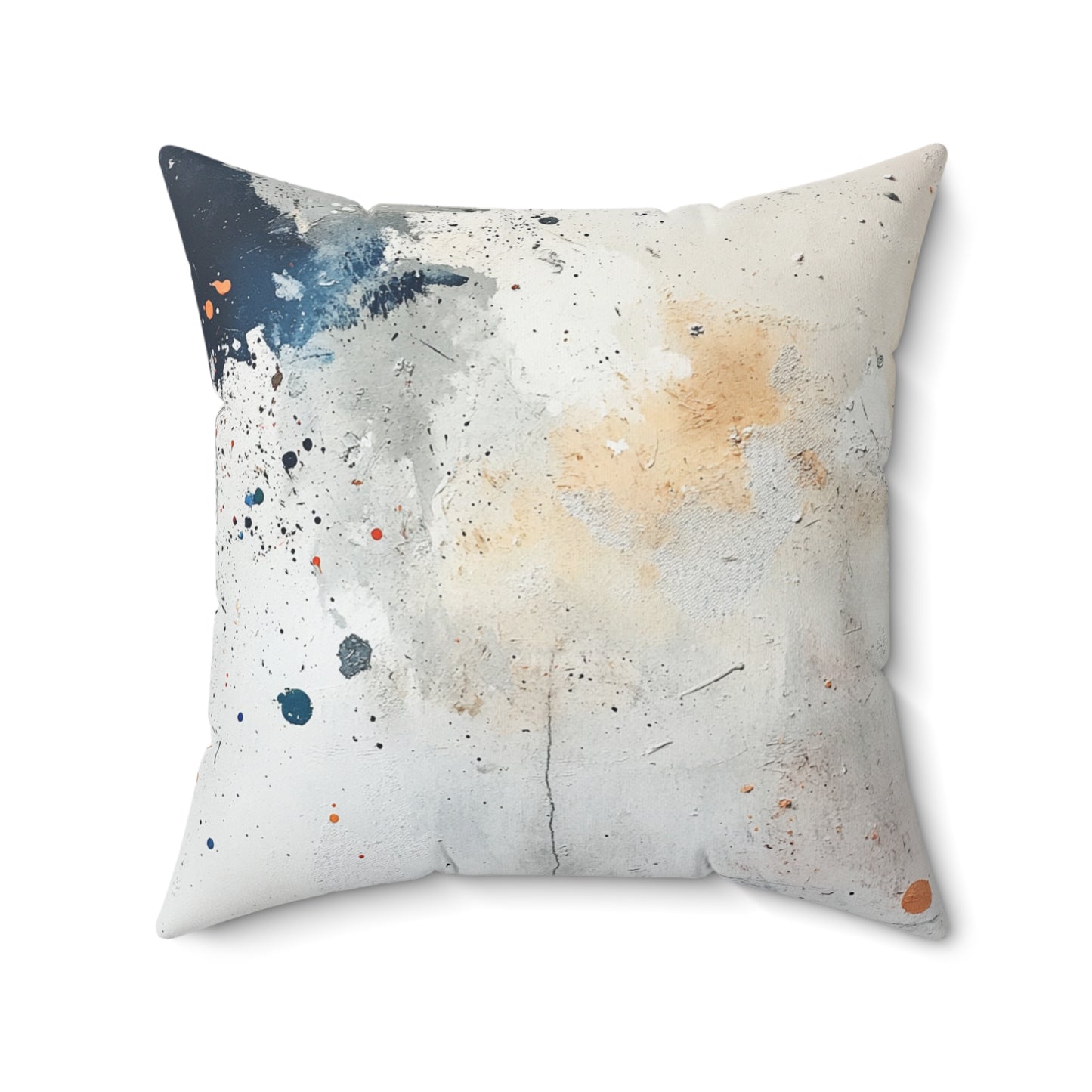 DUO MODERN "Abstract Paint Splatter" Spun Polyester Square Pillow - DUO Modern