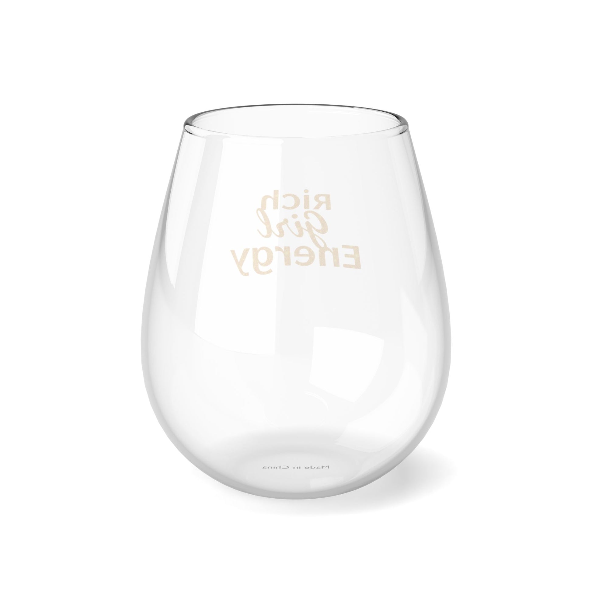 DUO MODERN "Rich Girl Energy" Stemless Wine Glass - DUO Modern