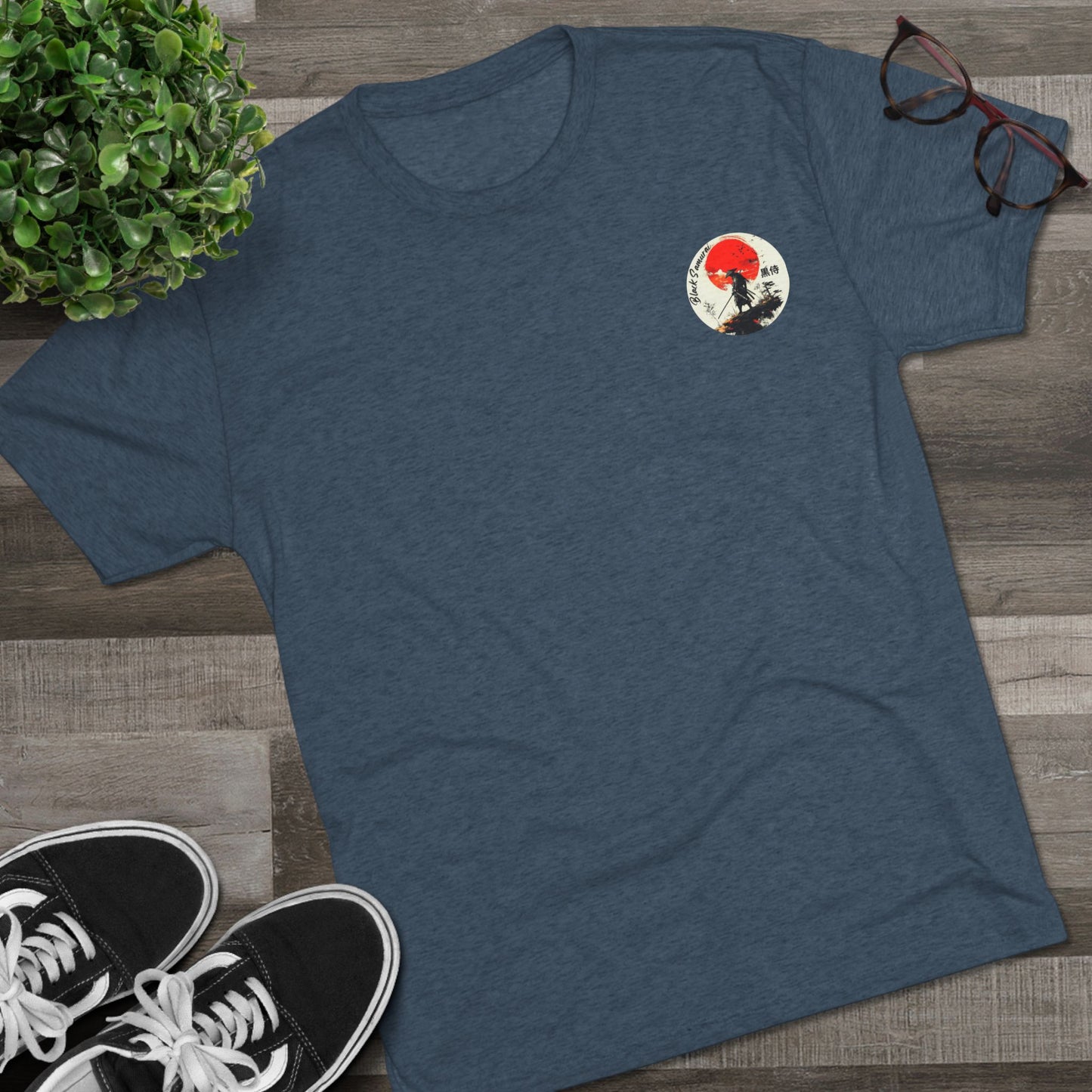 DUO MODERN "Black Samurai - Know Thy Self" Unisex Tri-Blend Crew Tee