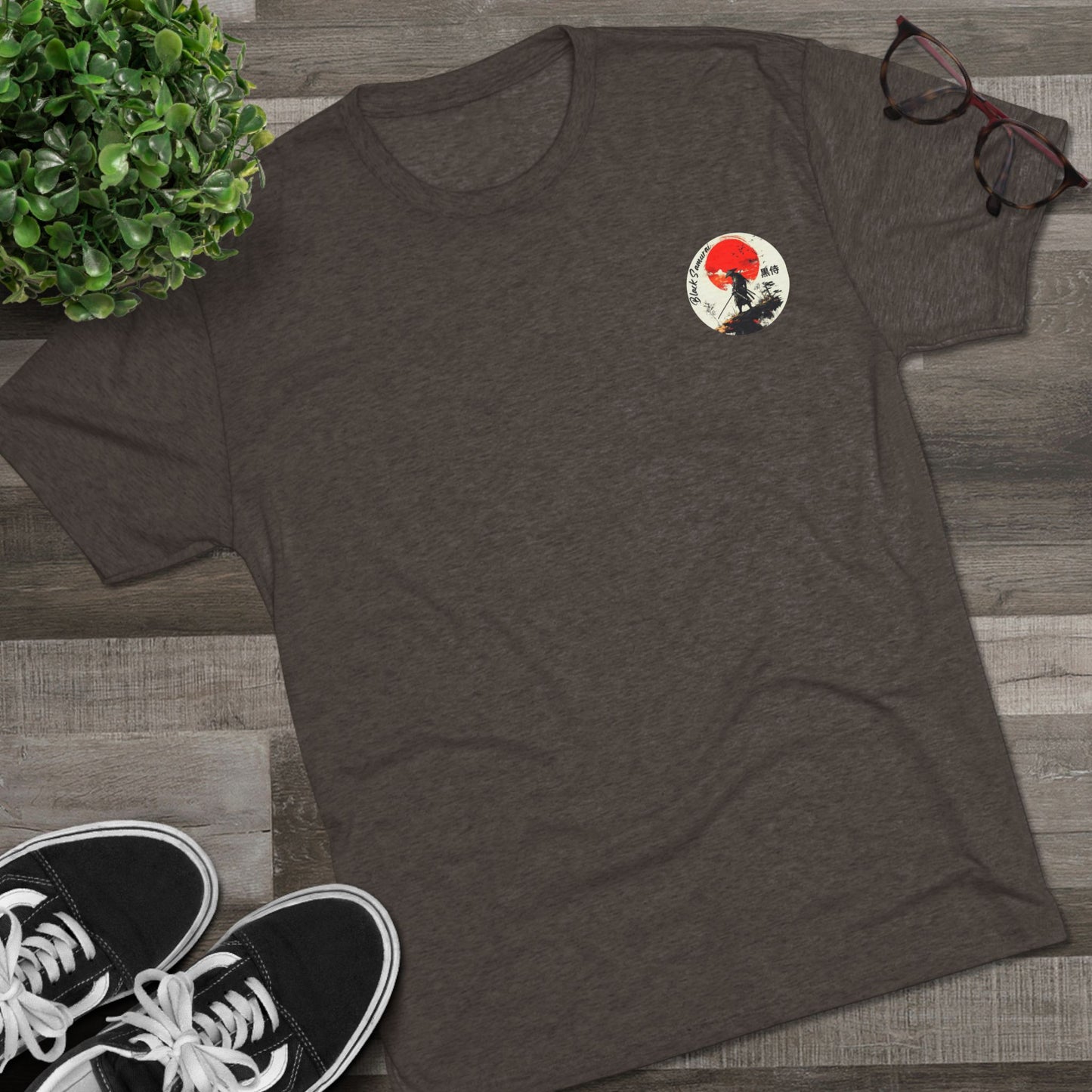 DUO MODERN "Black Samurai - Know Thy Self" Unisex Tri-Blend Crew Tee