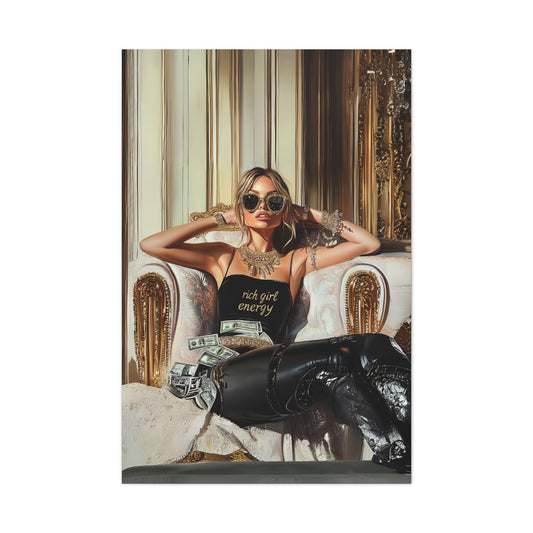 DUO MODERN "Rich Girl Energy" Matte Canvas