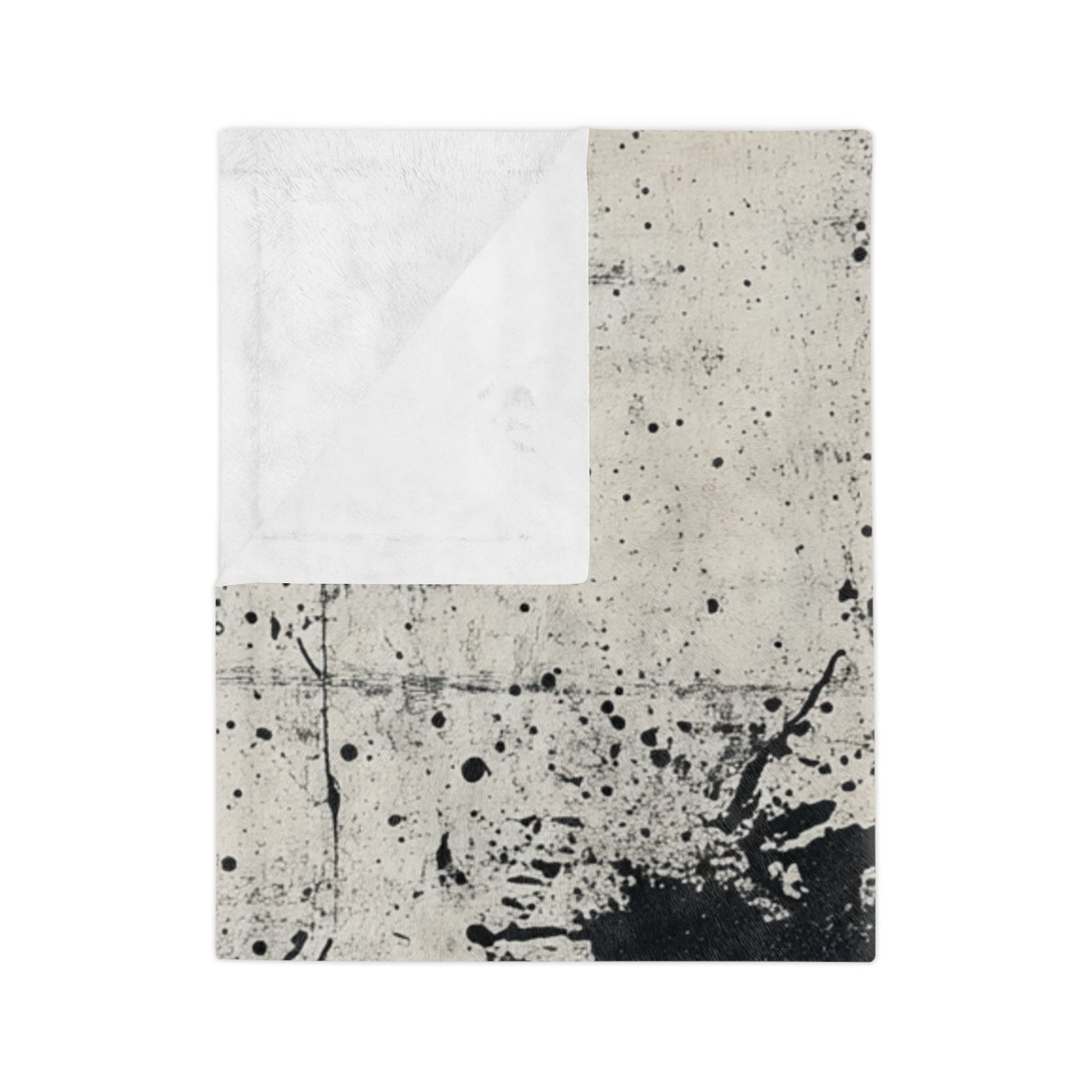 DUO MODERN "Noir Splash" Velveteen Microfiber Blanket - DUO Modern