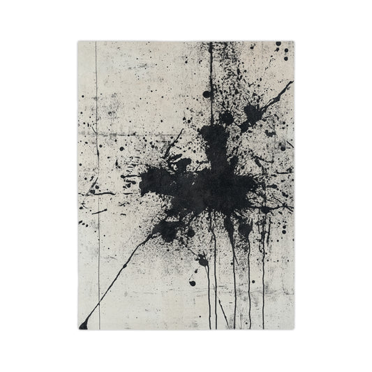 DUO MODERN "Noir Splash" Velveteen Microfiber Blanket - DUO Modern