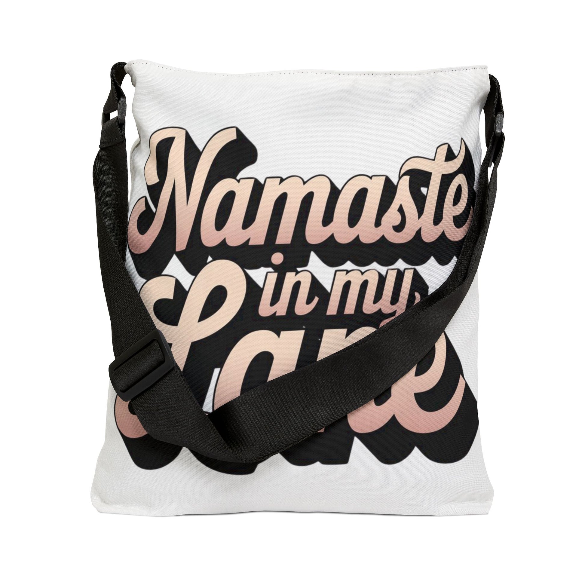 DUO MODERN – “Namaste in My Lane” Adjustable Tote Bag - DUO Modern