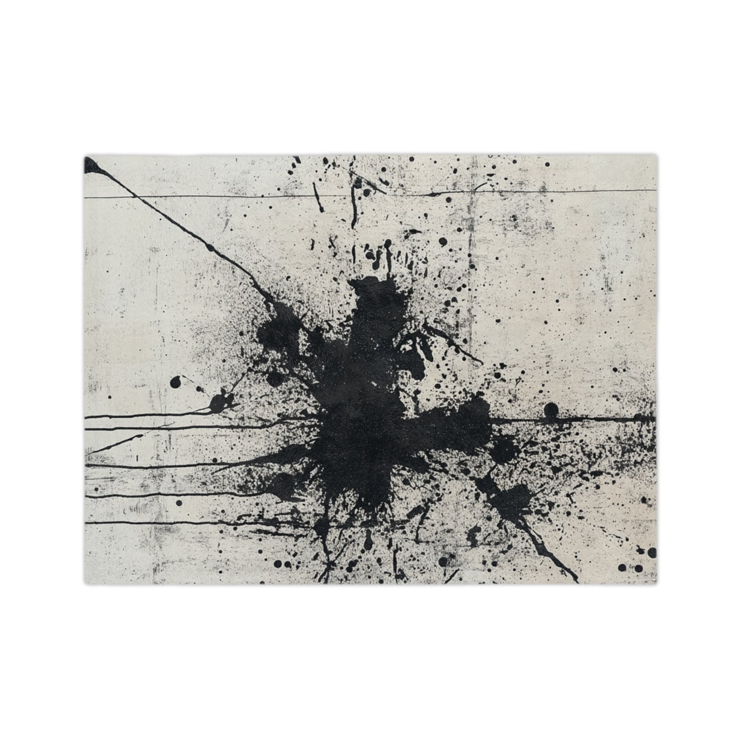 DUO MODERN "Noir Splash" Velveteen Microfiber Blanket - DUO Modern