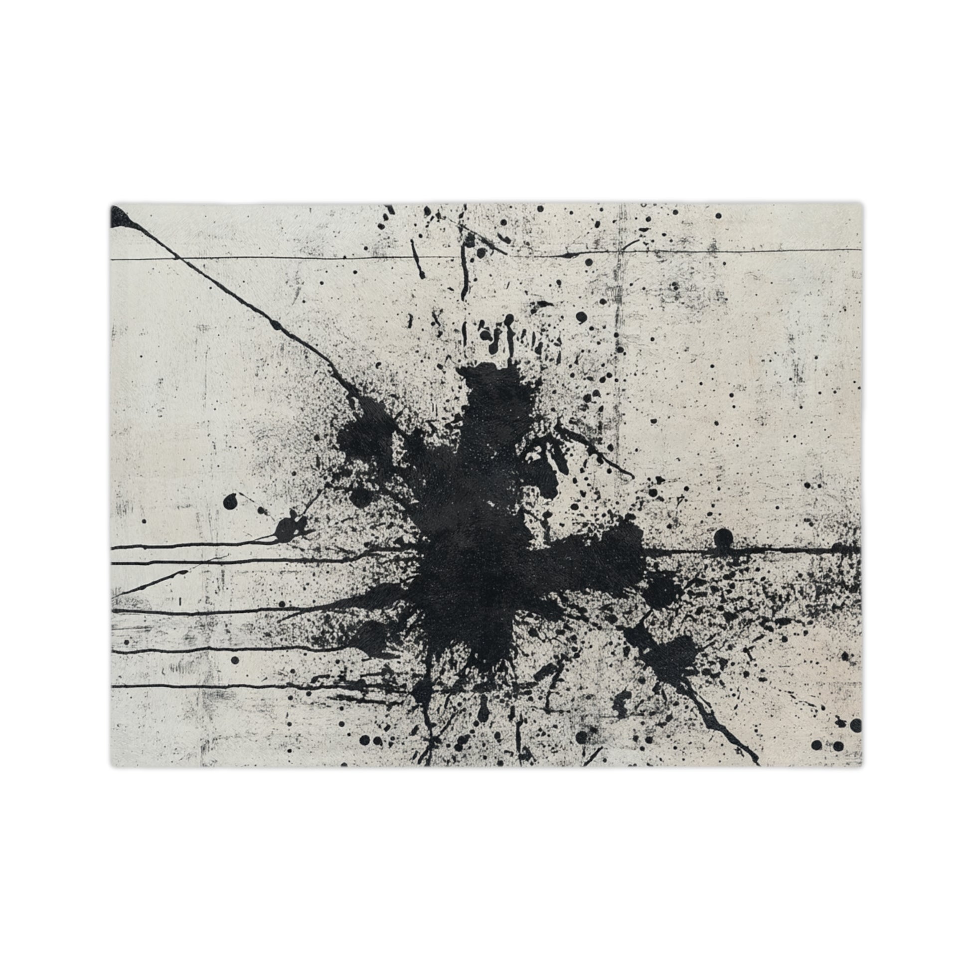 DUO MODERN "Noir Splash" Velveteen Microfiber Blanket - DUO Modern