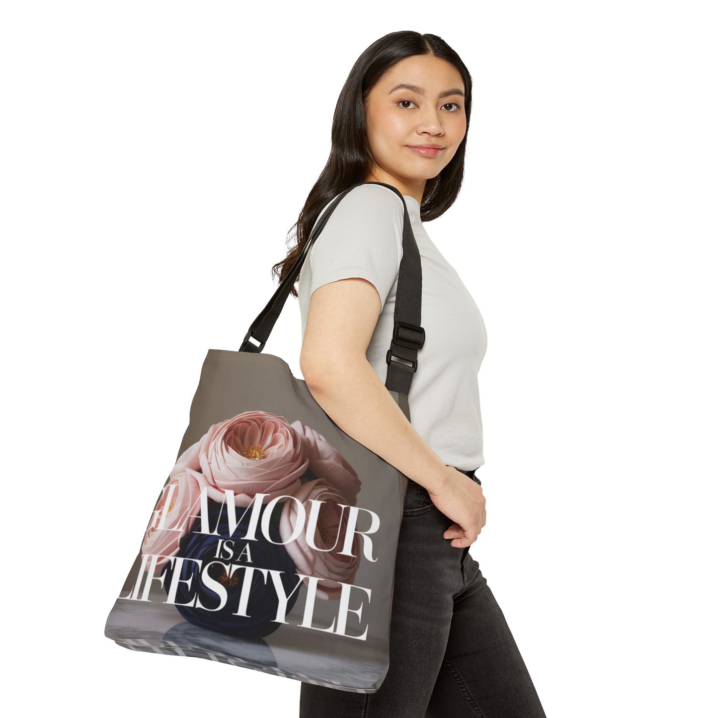 DUO MODERN “Glamour Is A Lifestyle” Adjustable Tote Bag - DUO Modern