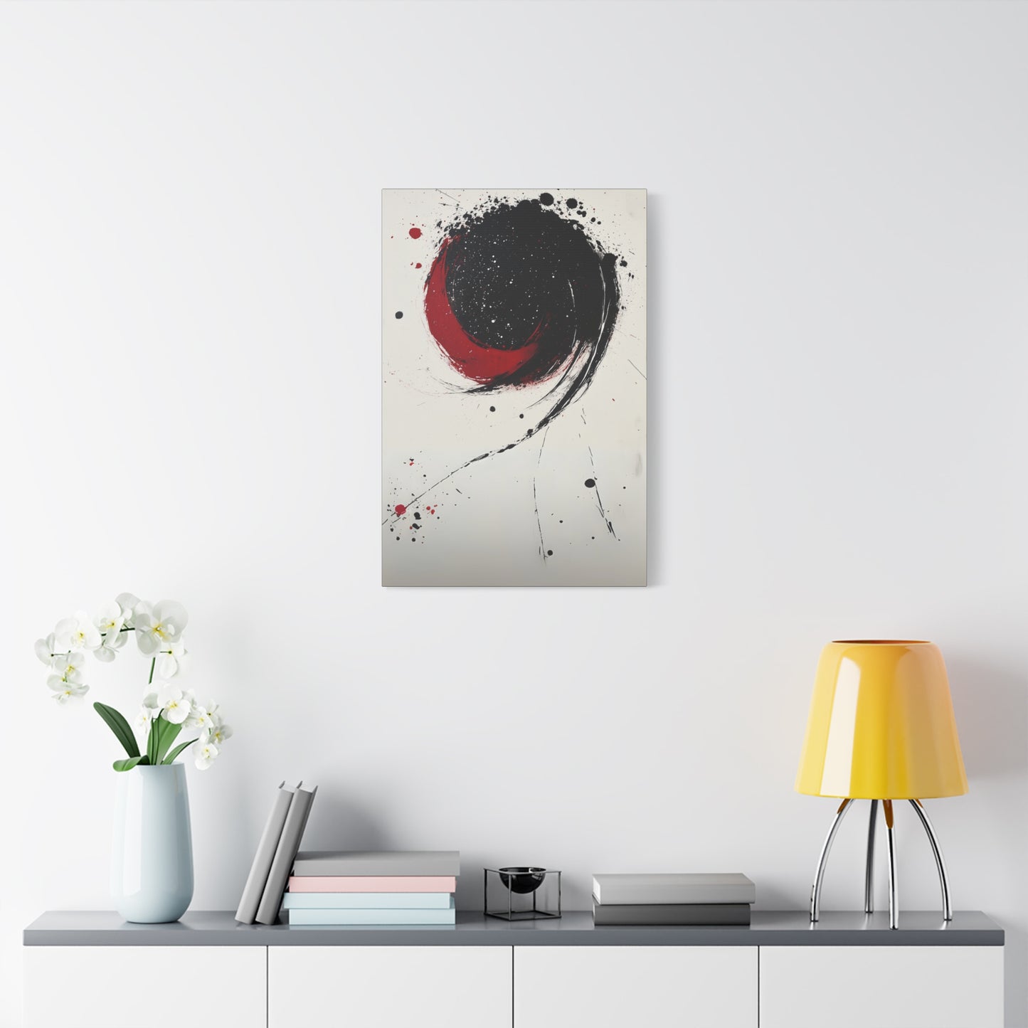 DUO MODERN "Abstract Red & Black Wall Art" - DUO Modern