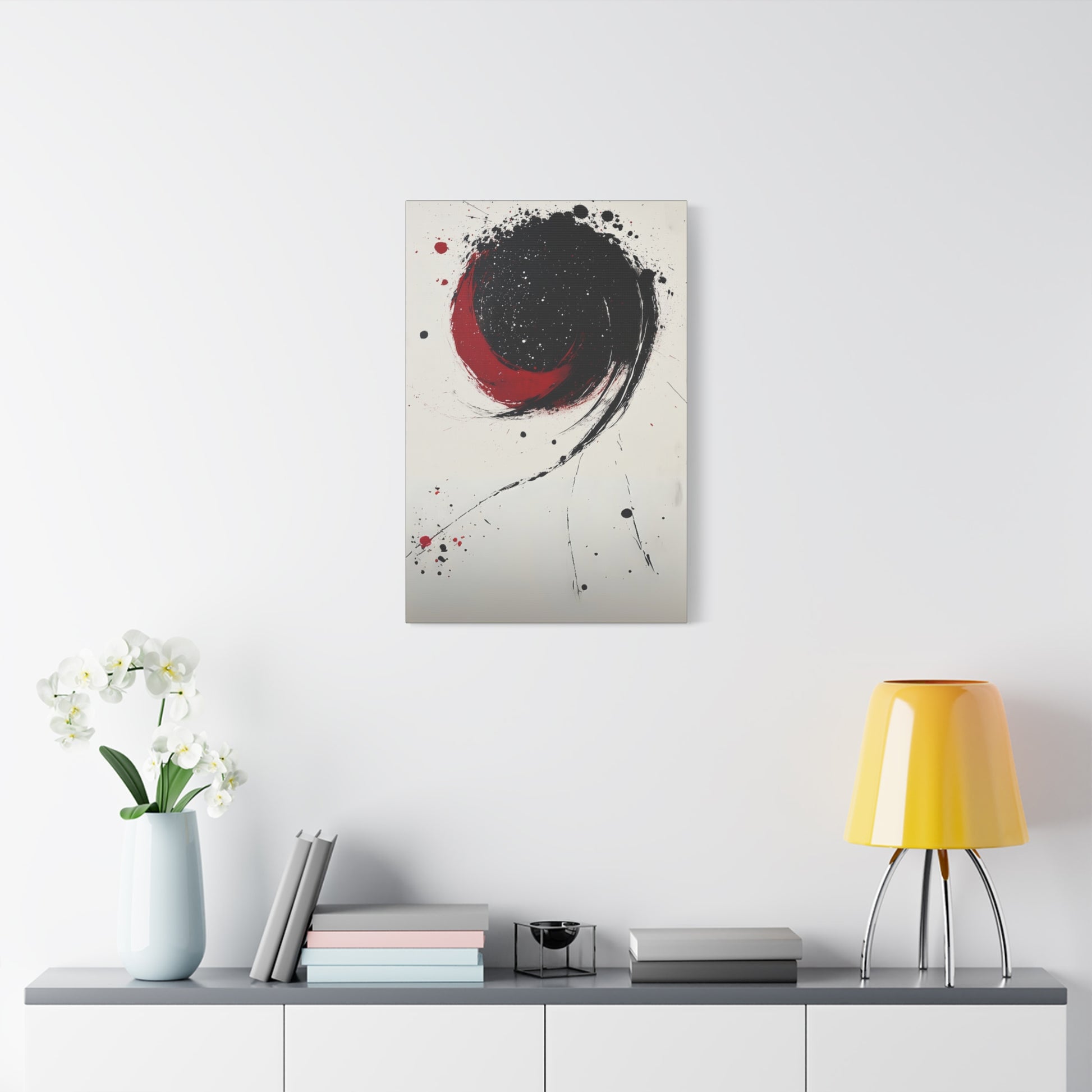 DUO MODERN "Abstract Red & Black Wall Art" - DUO Modern