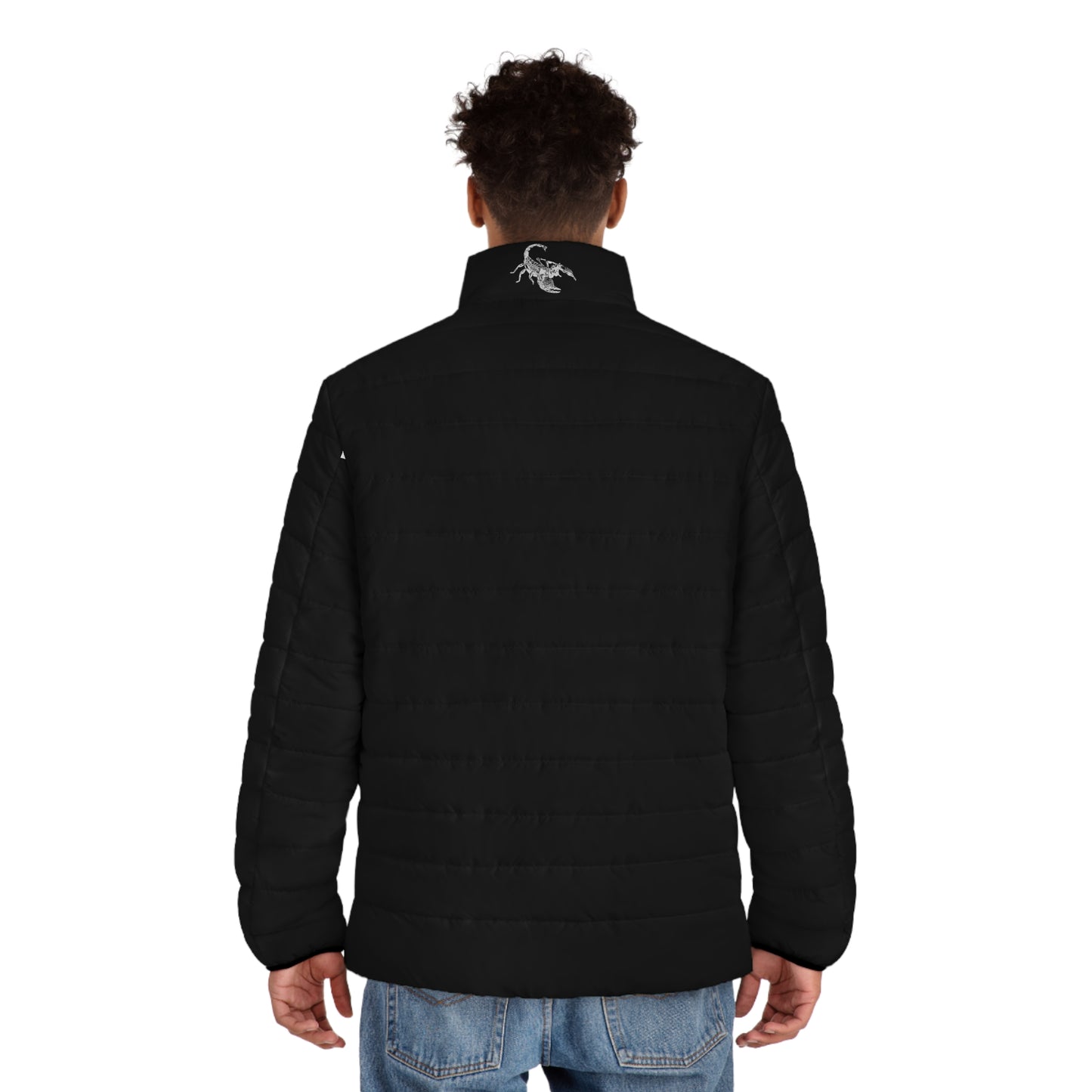 DUO MODERN Scorpion Athletics Men's Black Puffer Jacket - DUO Modern