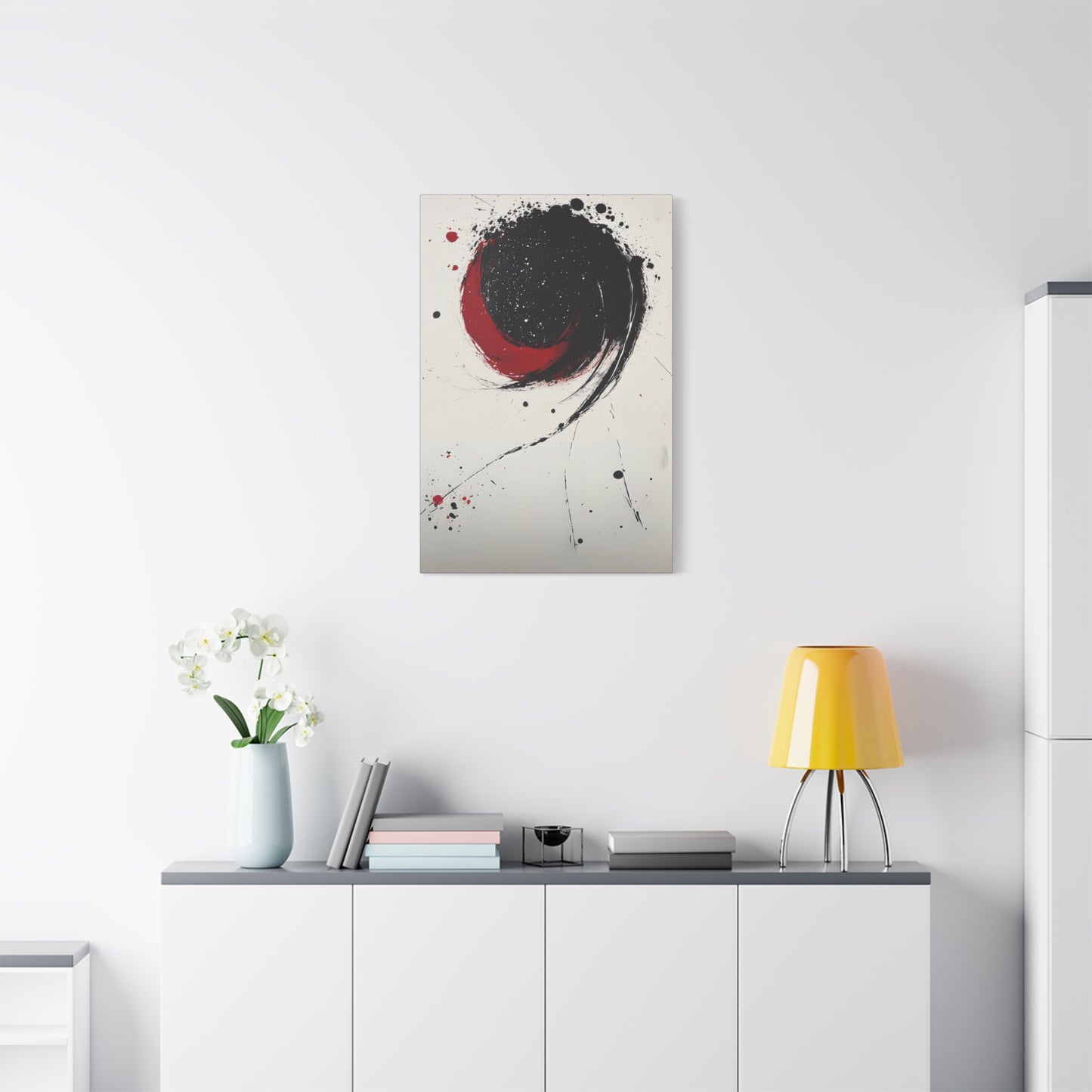 DUO MODERN "Abstract Red & Black Wall Art" - DUO Modern