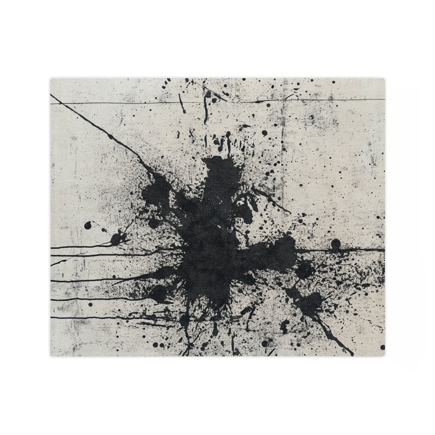 DUO MODERN "Noir Splash" Velveteen Microfiber Blanket - DUO Modern