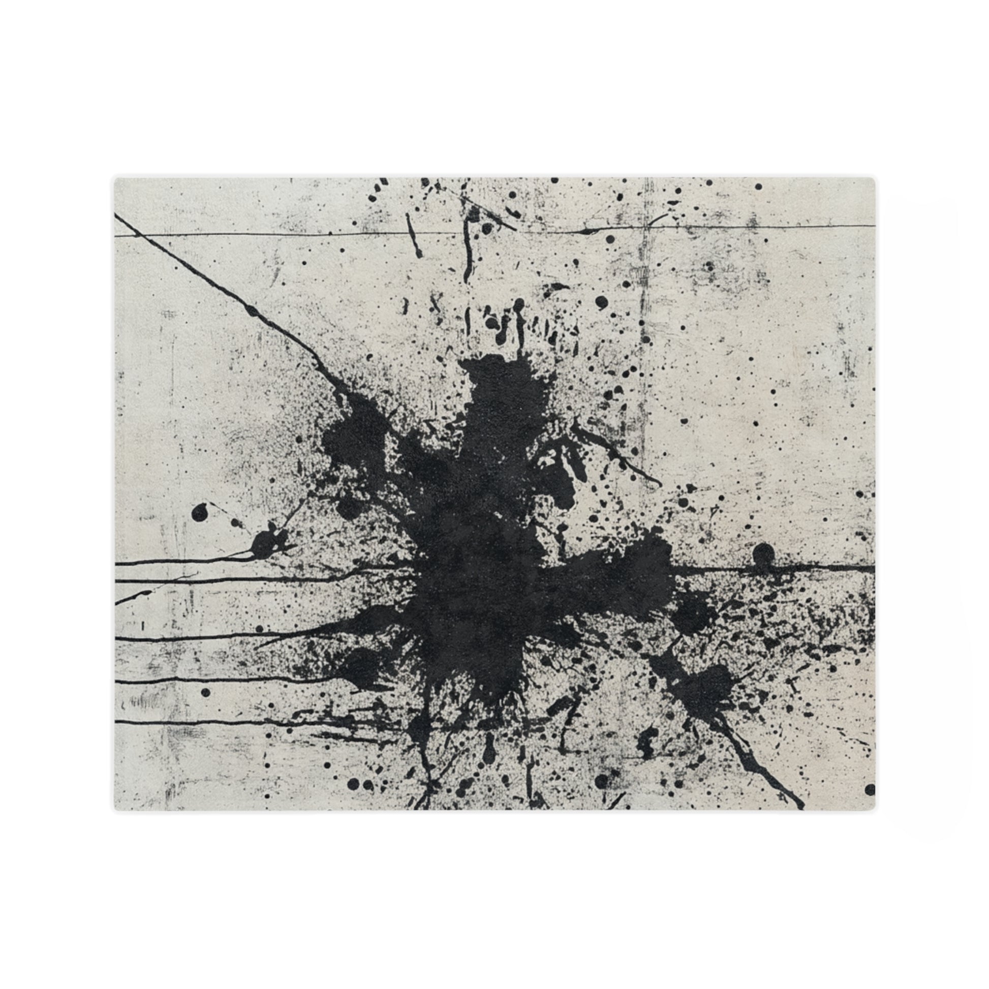 DUO MODERN "Noir Splash" Velveteen Microfiber Blanket - DUO Modern