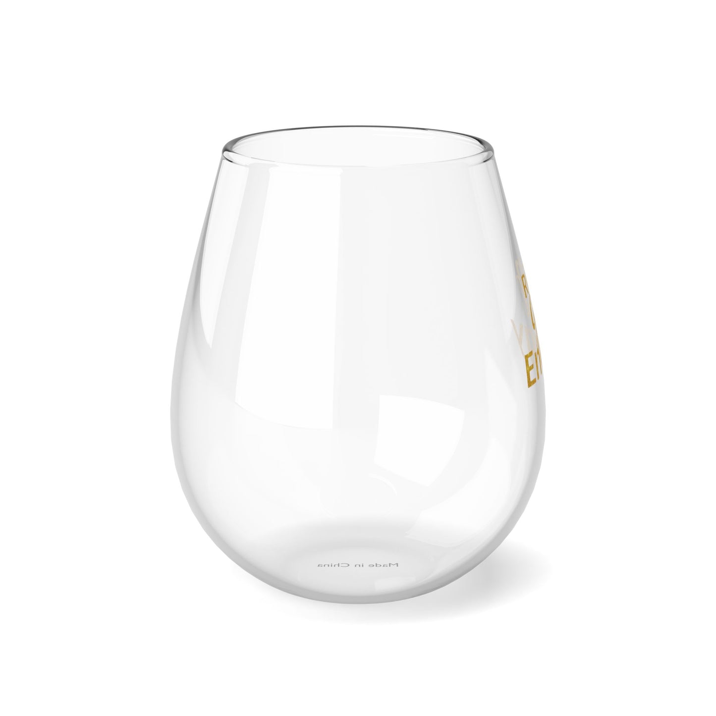 DUO MODERN "Rich Girl Energy" Stemless Wine Glass
