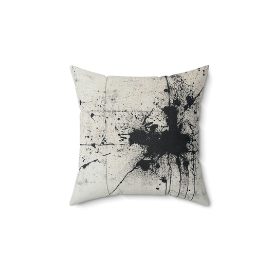 DUO MODERN "Abstract Black Splatter" Art Throw Pillow - DUO Modern