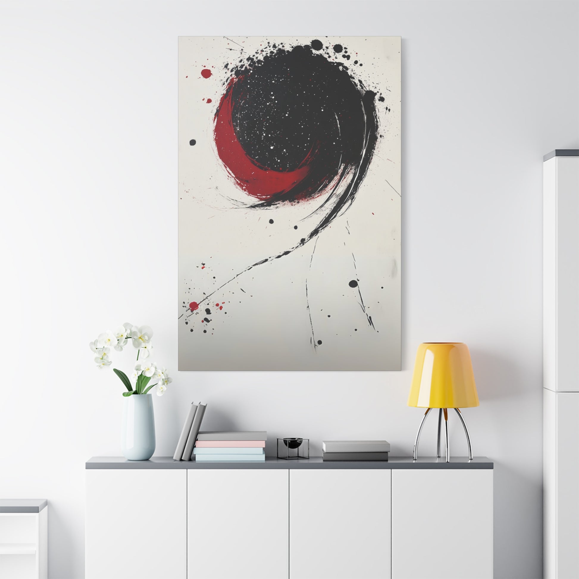 DUO MODERN "Abstract Red & Black Wall Art" - DUO Modern