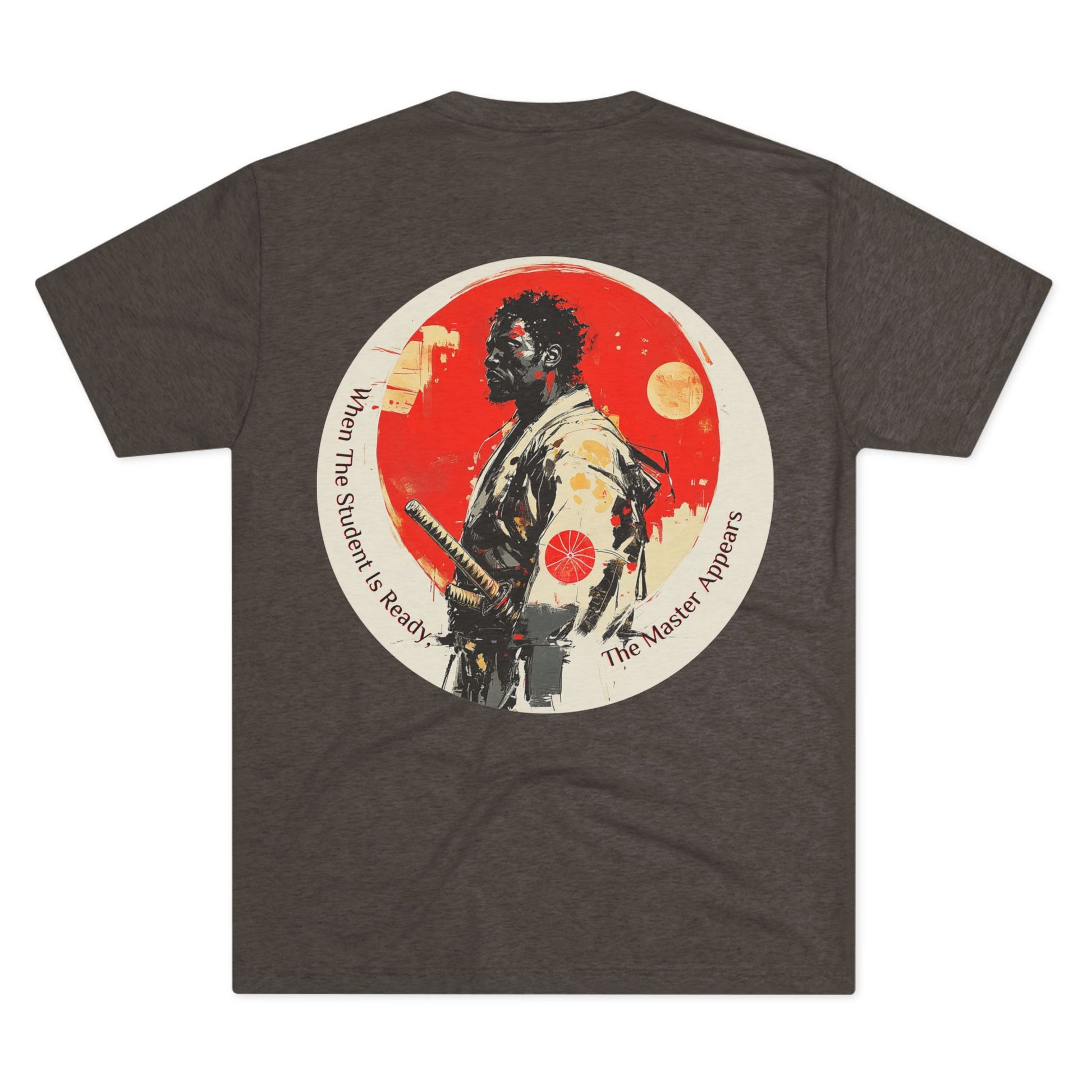 DUO MODERN "Black Samurai - Master" Unisex Tri-Blend Crew Tee