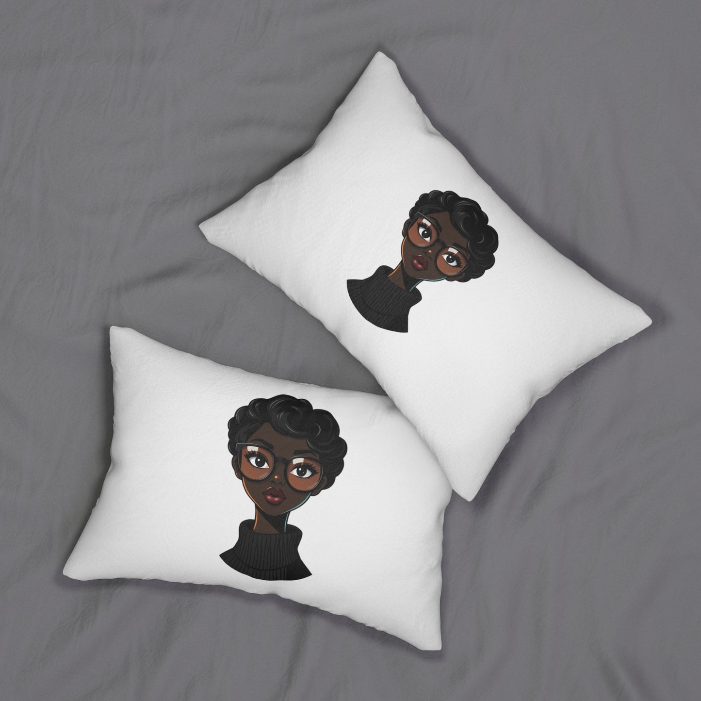"Zoe" Spun Polyester Lumbar Pillow - DUO Modern