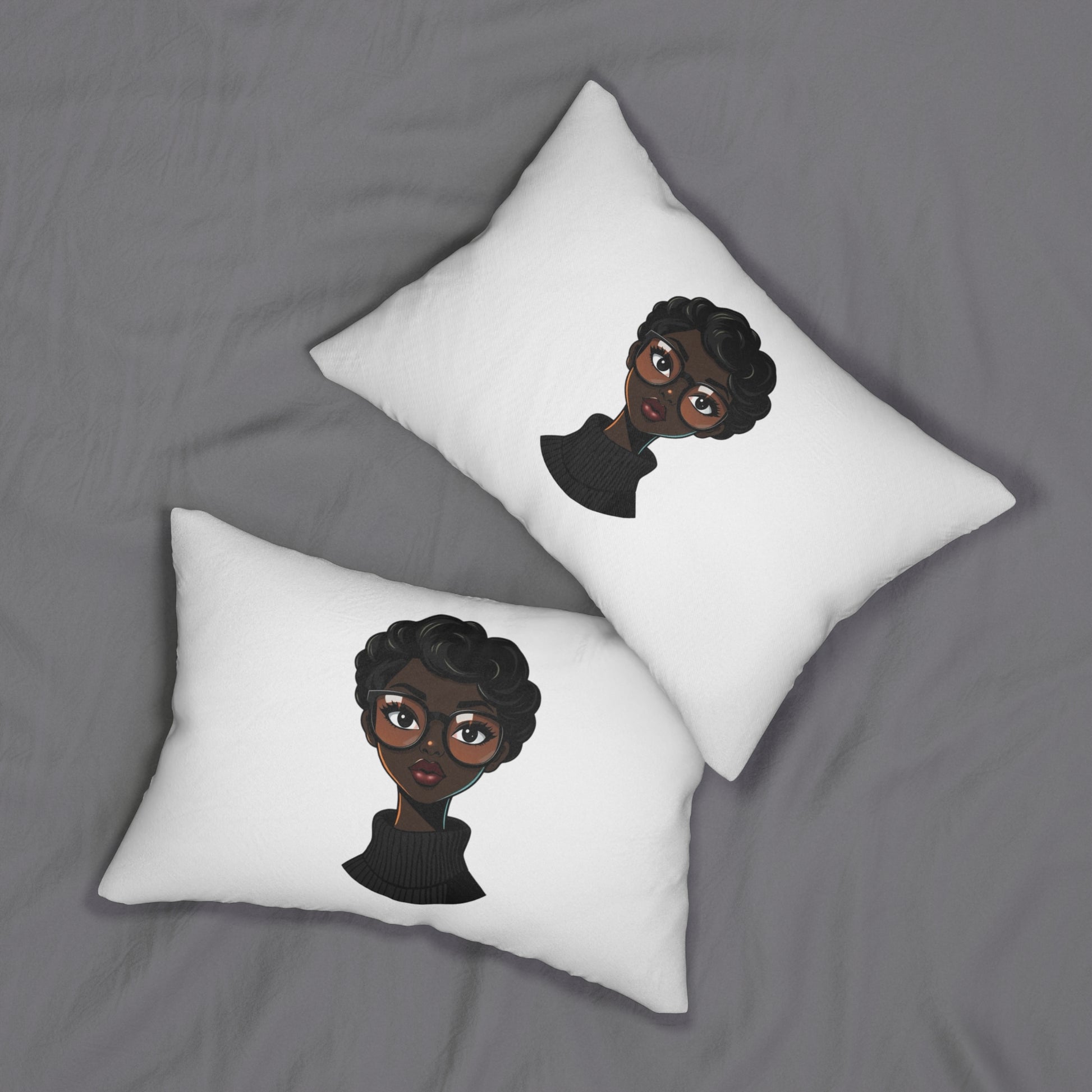 "Zoe" Spun Polyester Lumbar Pillow - DUO Modern