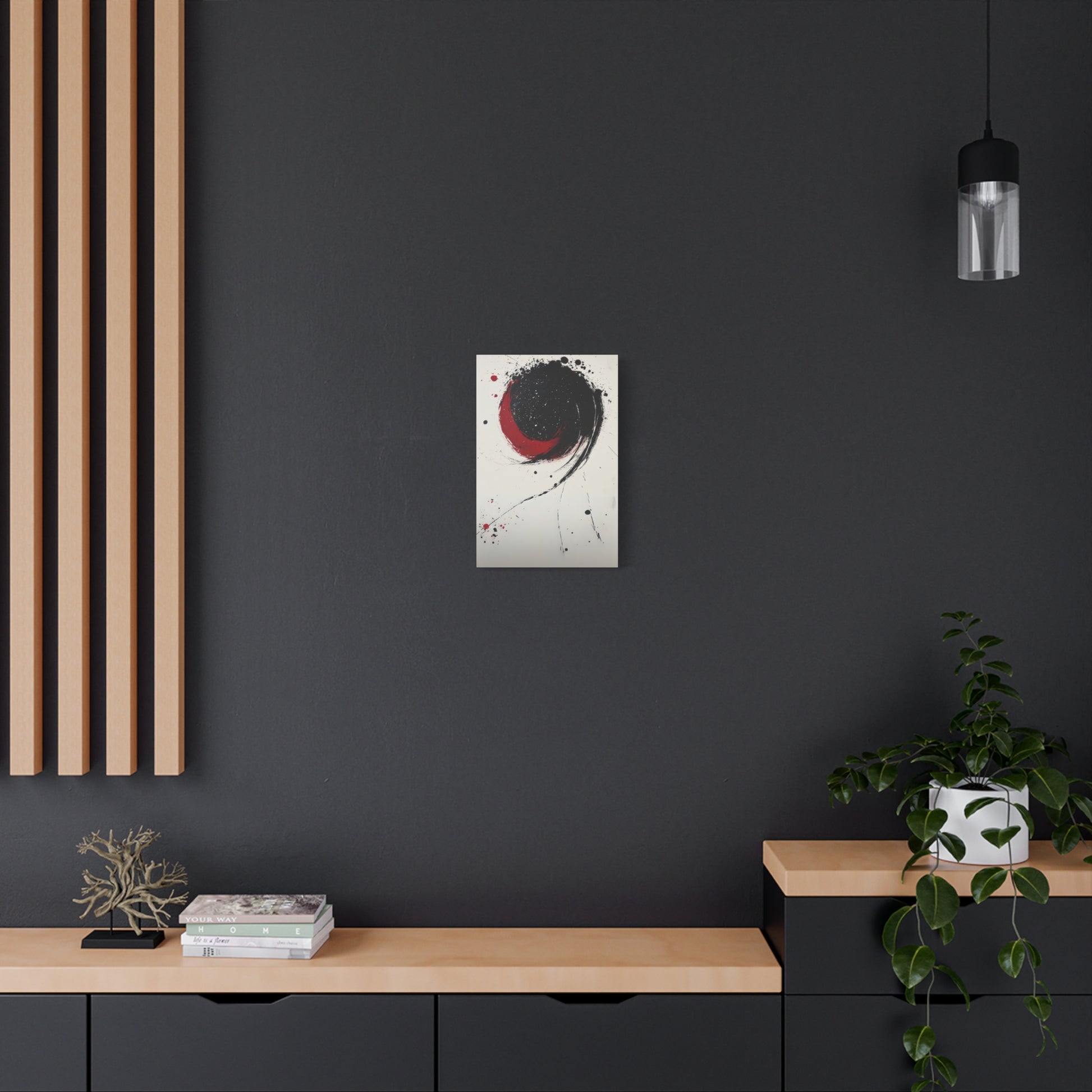 DUO MODERN "Abstract Red & Black Wall Art" - DUO Modern