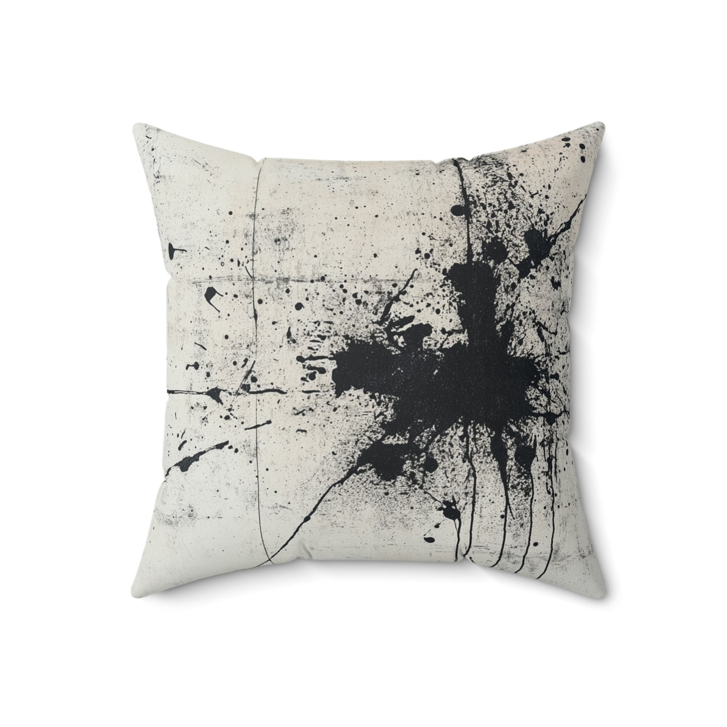 DUO MODERN "Abstract Black Splatter" Art Throw Pillow - DUO Modern
