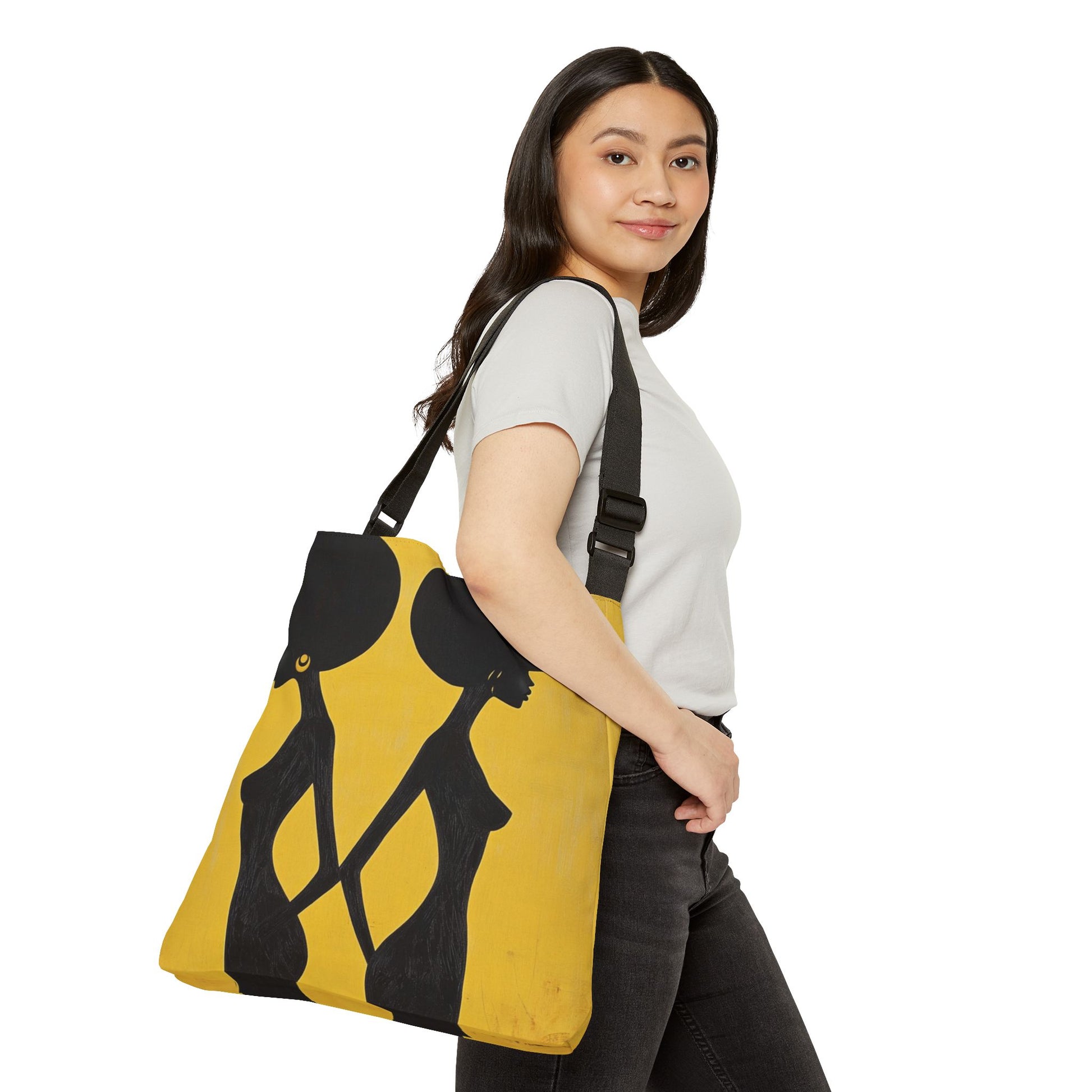 DUO MODERN "Golden Elegance" Adjustable Tote Bag