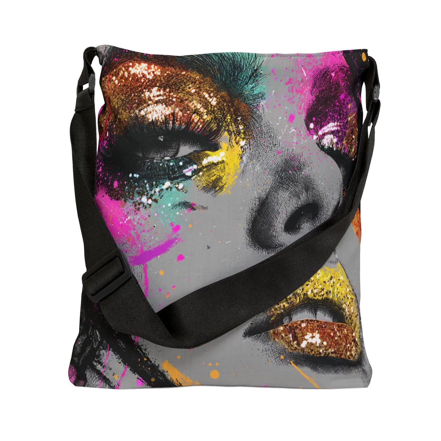DUO MODERN “Gilded Graffiti” Adjustable Tote Bag