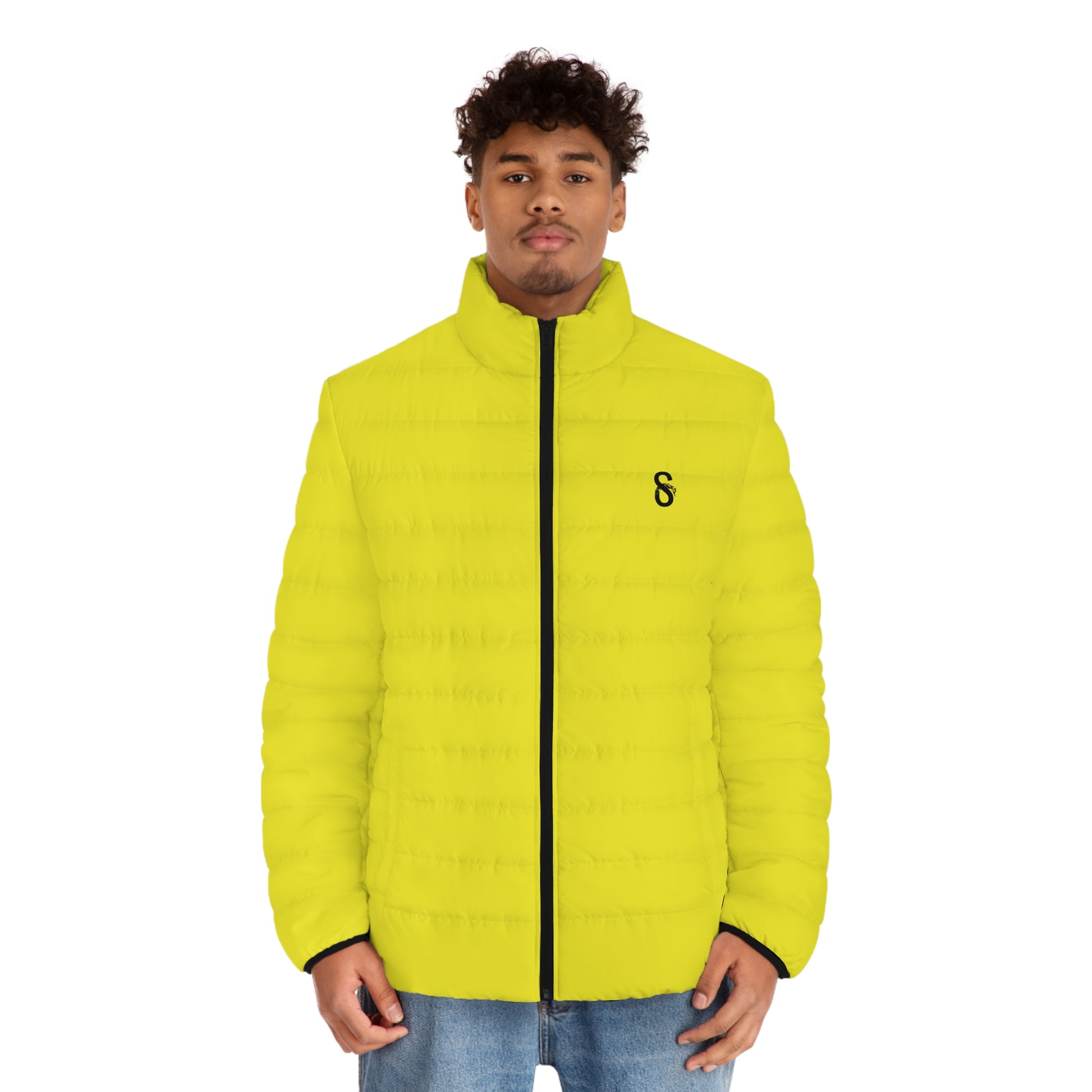 DUO MODERN Scorpion Athletics Men's Yellow Puffer Jacket - DUO Modern