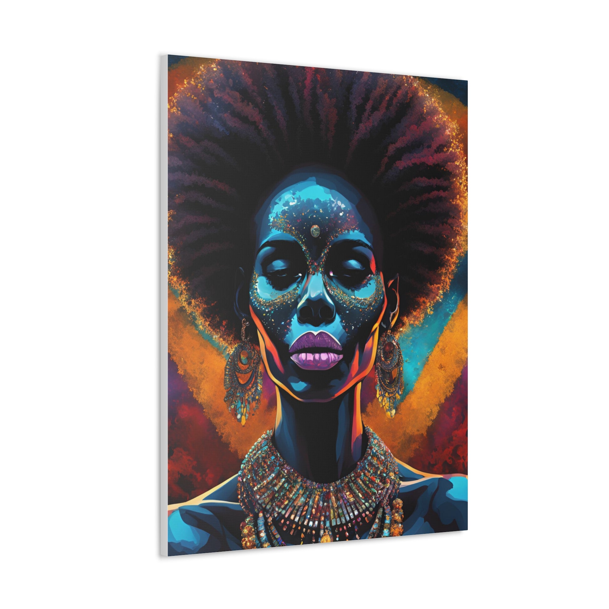 DUO Modern "Black Goddess" Canvas Artwork, a tribute to Black women