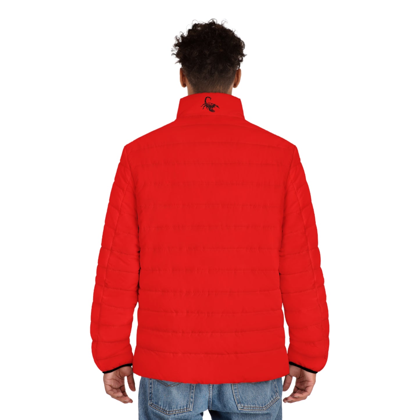 DUO MODERN Scorpion Athletics Men's Red Puffer Jacket - DUO Modern