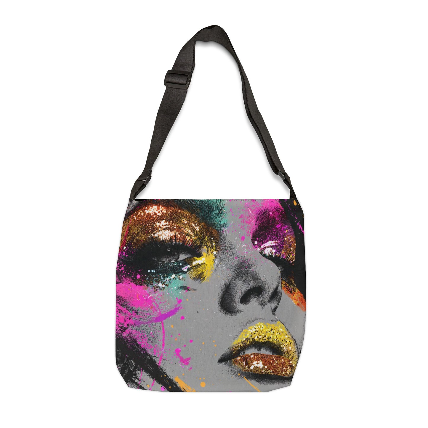 DUO MODERN “Gilded Graffiti” Adjustable Tote Bag