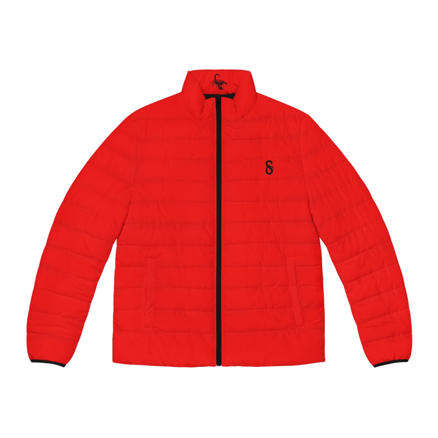 DUO MODERN Scorpion Athletics Men's Red Puffer Jacket - DUO Modern