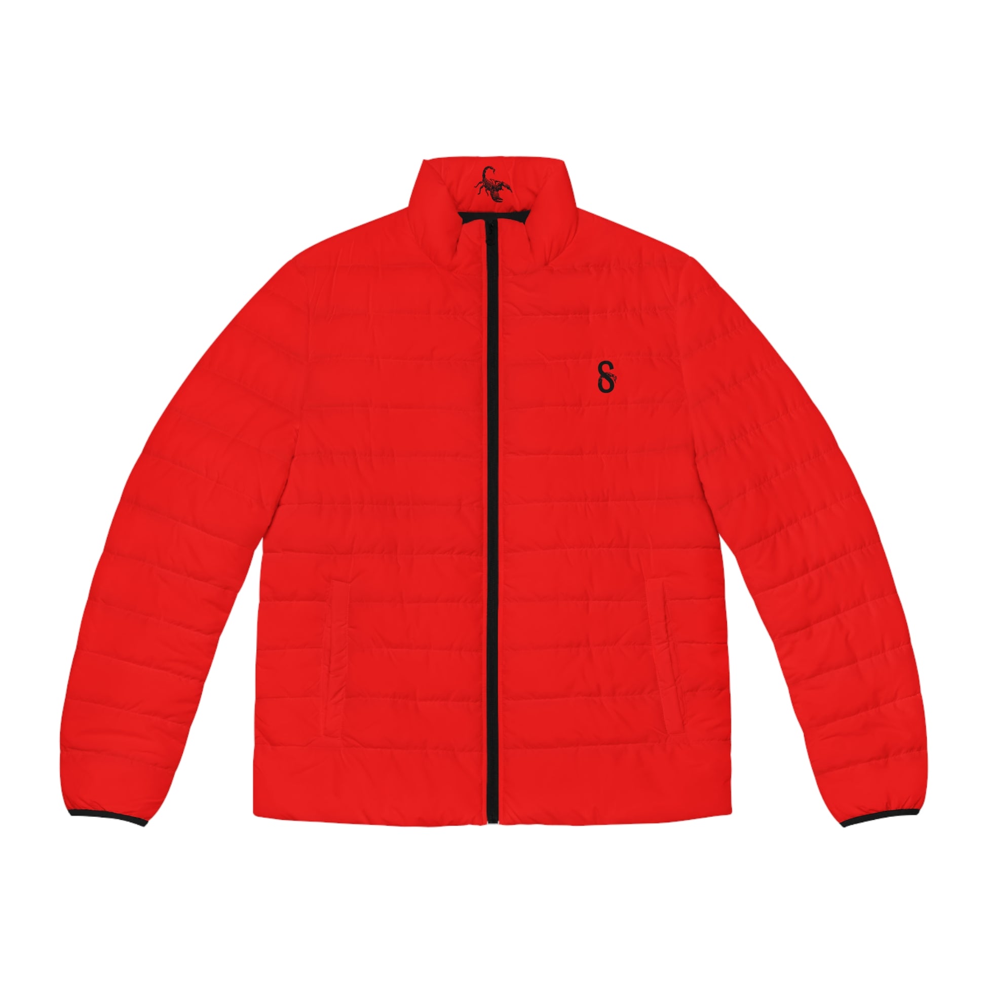 DUO MODERN Scorpion Athletics Men's Red Puffer Jacket - DUO Modern