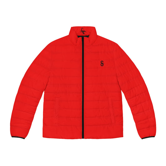 DUO MODERN Scorpion Athletics Men's Red Puffer Jacket - DUO Modern