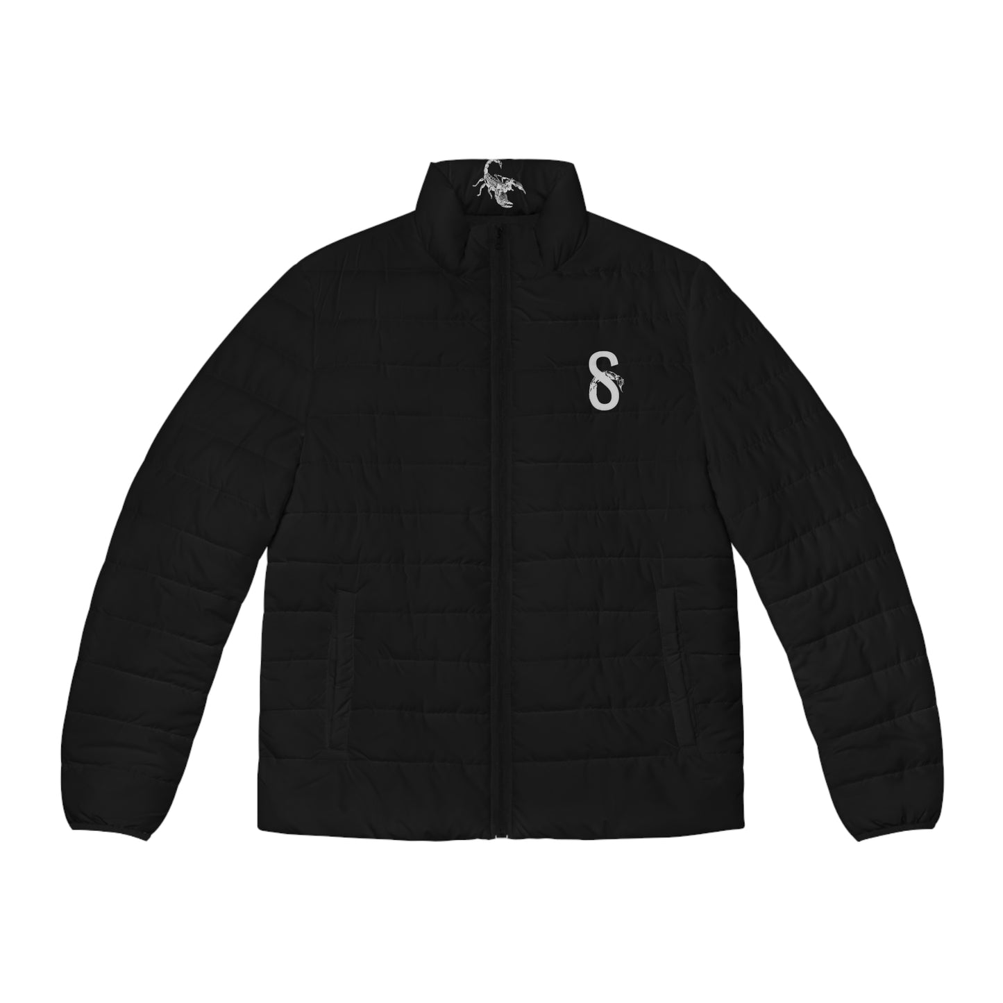 DUO MODERN Scorpion Athletics Men's Black Puffer Jacket - DUO Modern