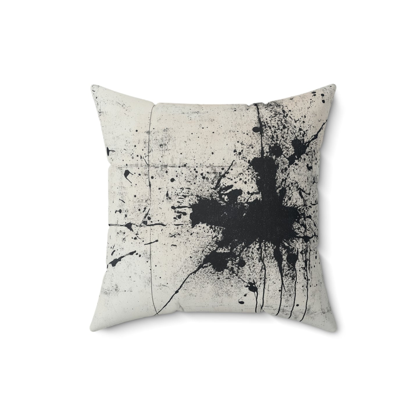 DUO MODERN "Abstract Black Splatter" Art Throw Pillow - DUO Modern