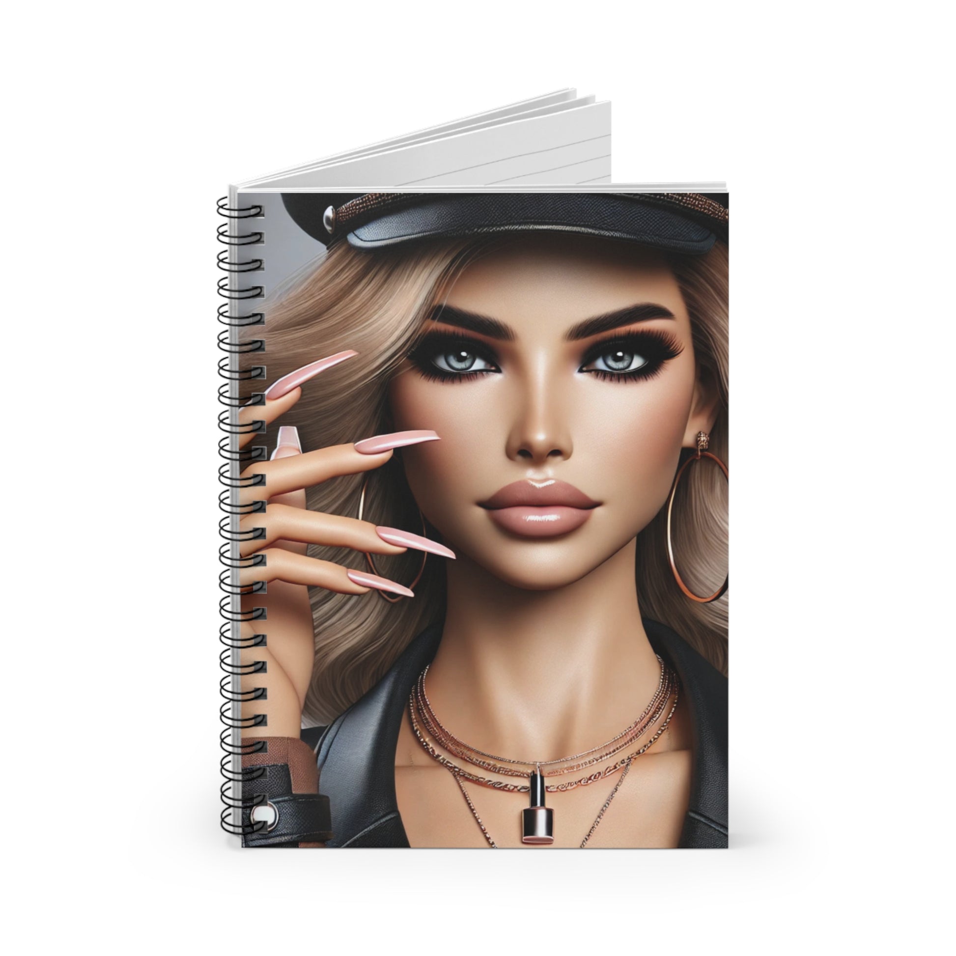 DUO MODERN "Lena Noir" Spiral Notebook – For the Edgy & Chic - DUO Modern