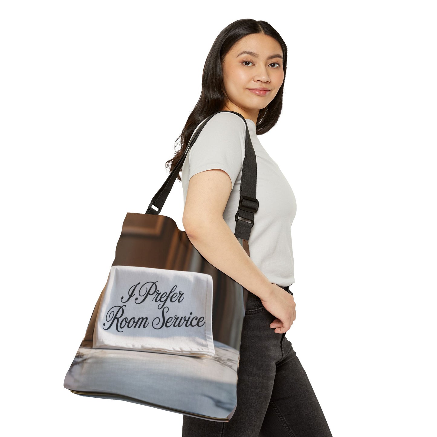 DUO MODERN “I Prefer Room Service” Adjustable Tote Bag - DUO Modern