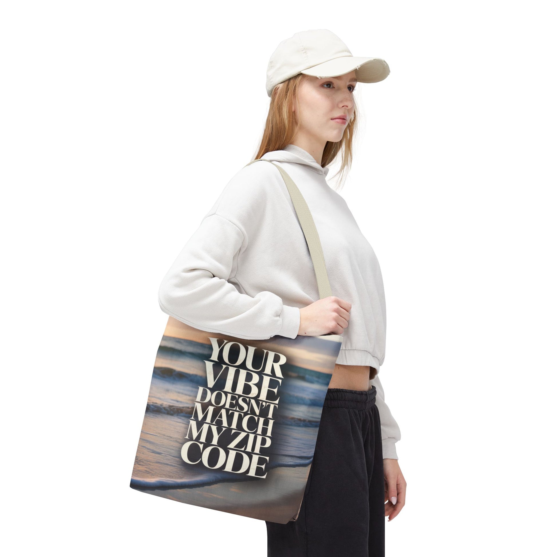 DUO MODERN "Your Vibe Doesn't Match My Zip Code" Tote Bag - DUO Modern