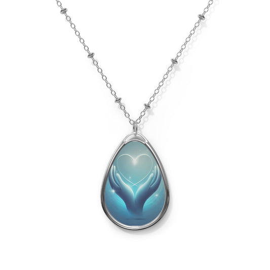 DUO MODERN “Unity & Compassion” Oval Necklace - DUO Modern