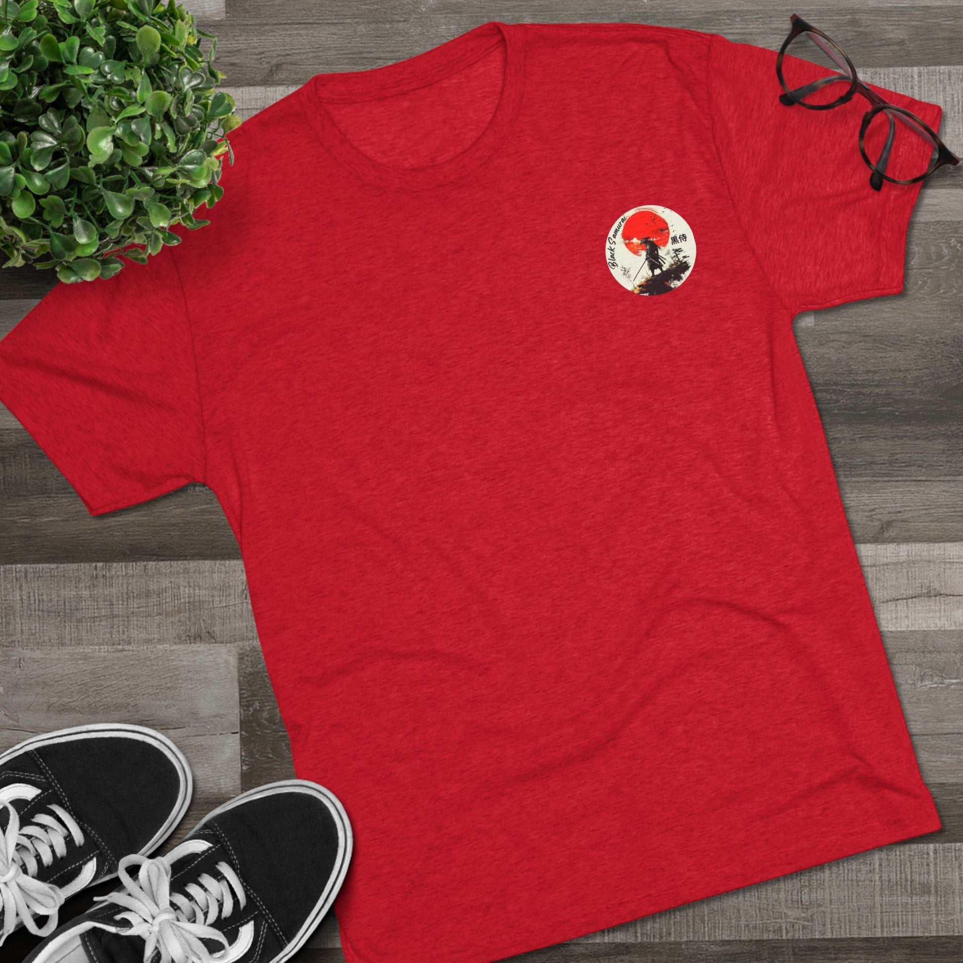 DUO MODERN "Black Samurai - Know Thy Self" Unisex Tri-Blend Crew Tee